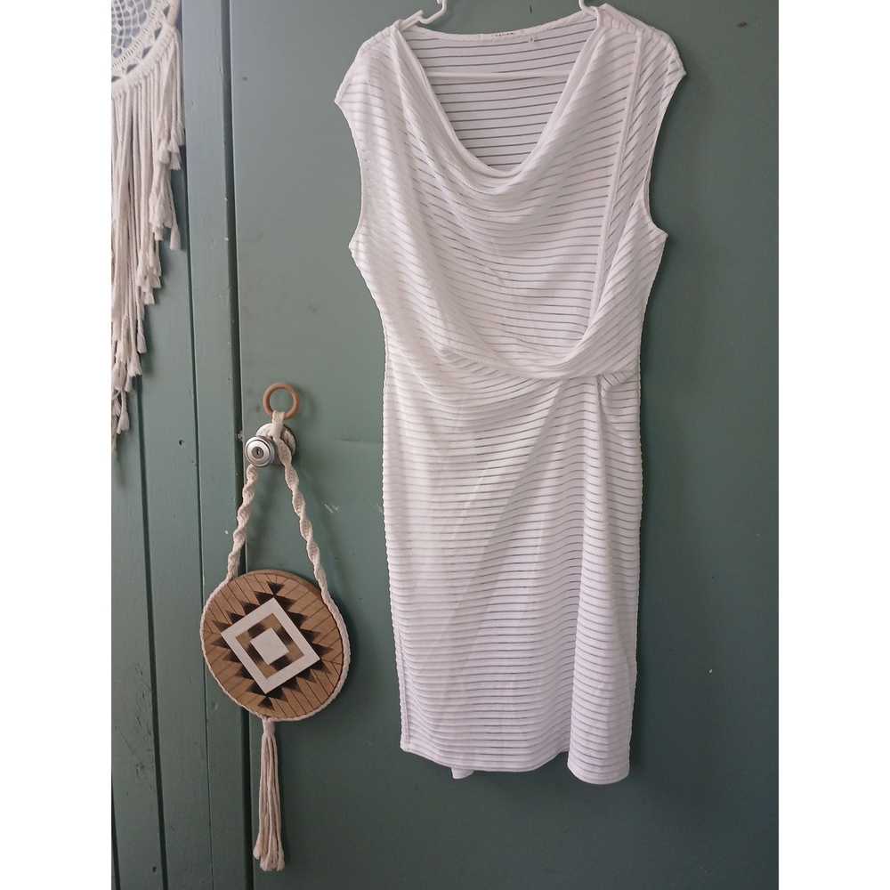 Chic White Striped Dress